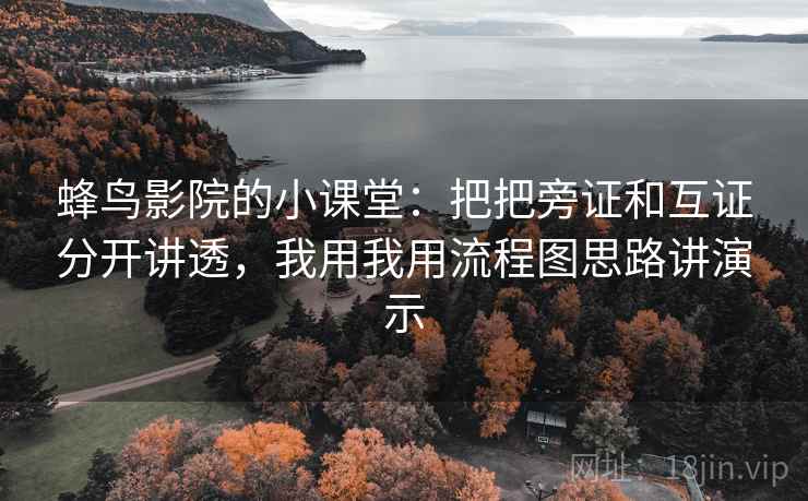 蜂鸟影院的小课堂:把把旁证和互证分开讲透,我用我用流程图思路讲演示 蜂鸟影院的小课堂:把把旁证和互证分开讲透,我用我用流程图思路讲演示